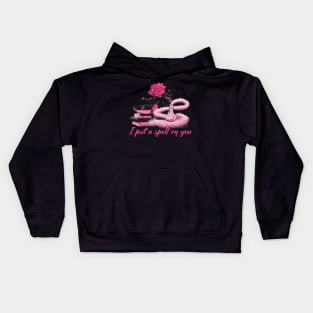 Soft Pink I put a spell on you Kids Hoodie